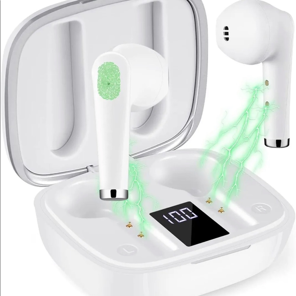 Wireless Earbuds True Bluetooth Headphones: Noise Cancelling Earphones